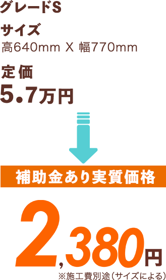 [補助金あり実質価格]4,630円